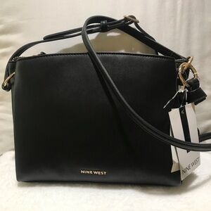 NWT Like Nine West vegan Letter Cross Body Bag